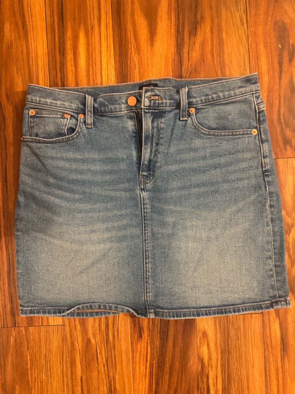 J. Crew Light Blue Denim Mini Skirt